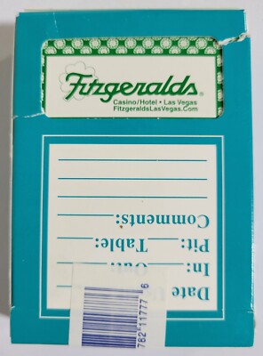 VTG Playing Cards Deck Fitzgeralds Las Vegas Gemaco Casino Resealed Green Back