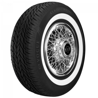 235/75R15 Vogue Tyre Classic White Whitewall Sidewall 109T SL M+S