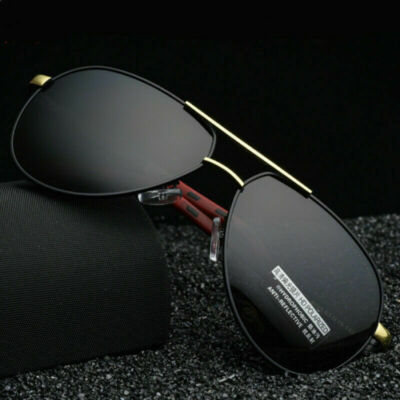 Aluminium Herren HD Pilot Sonnenbrille Polarisiert UV400 Fahren Pilotenbrille