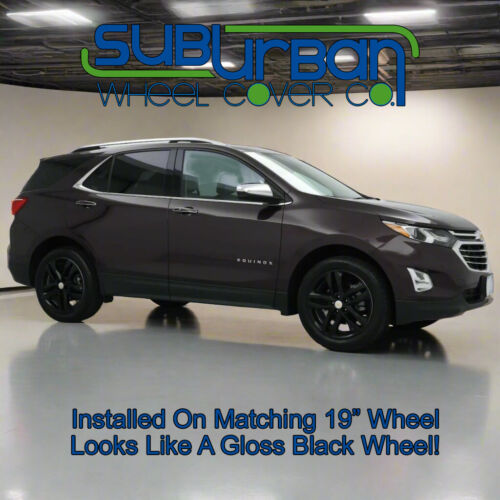 2018-2021 Chevrolet Equinox Premier 19" GLOSS BLACK Wheel Skins # IMP-415BLK SET - Picture 3 of 10