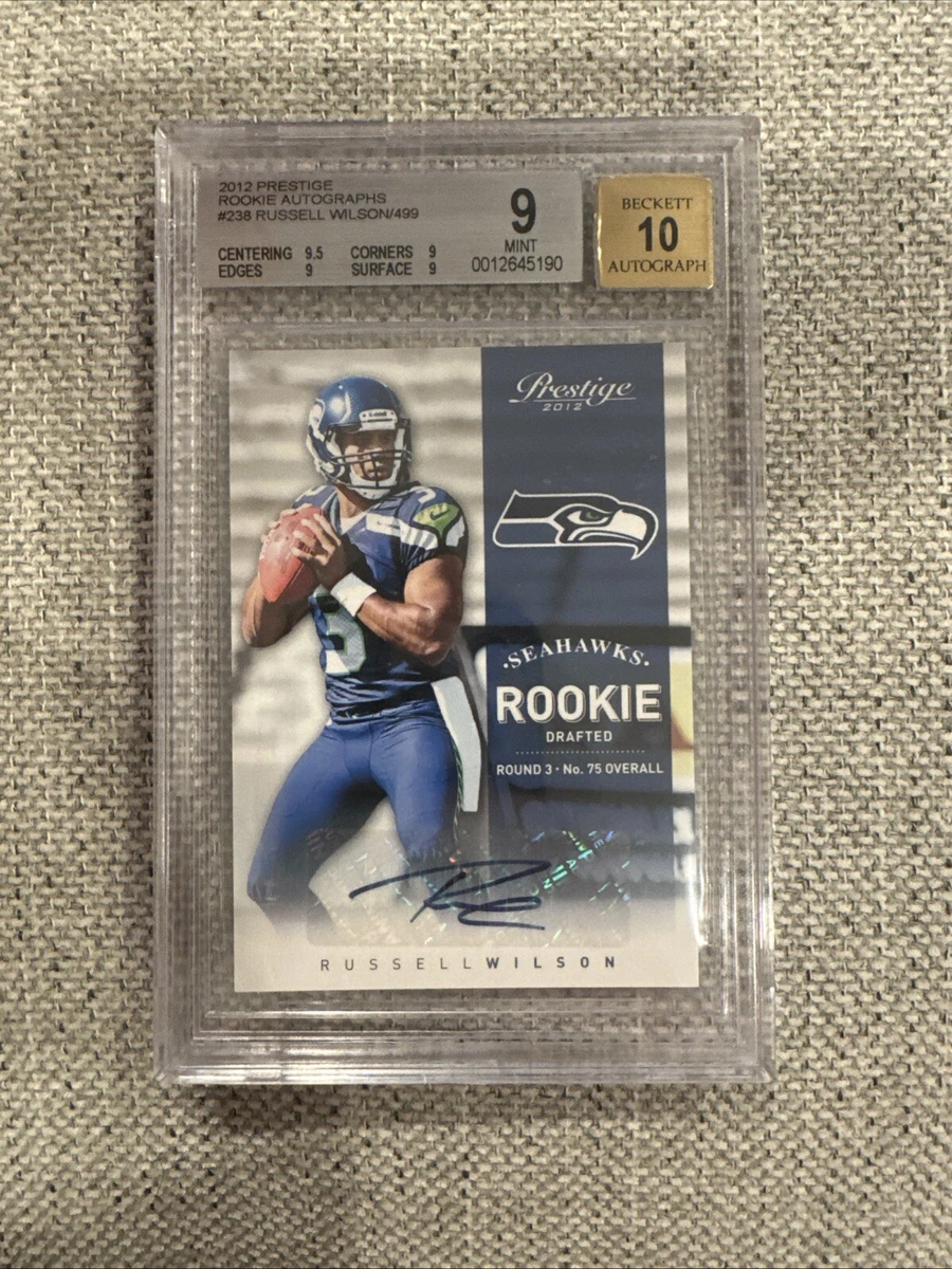 Russell Wilson Football Grade 10 Rookie Sports Trading Cards