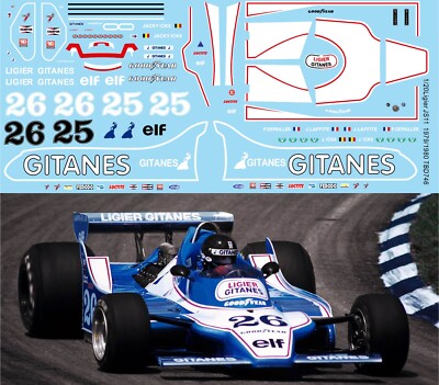 1/20 Decals für Ligier JS11 1979 1980 TB Decal TBD746