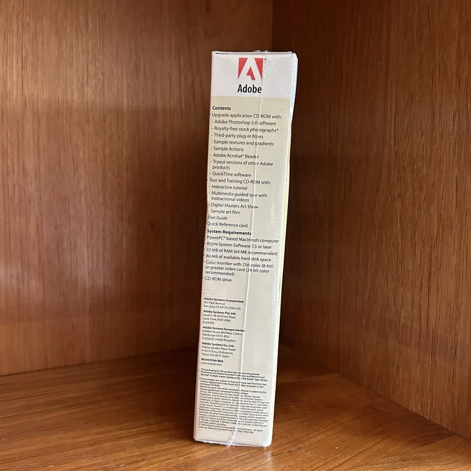 Vintage 1998 Adobe Photoshop 5.0 UPGRADE Apple Mac Macintosh CD-ROM Software - Image 4 of 4