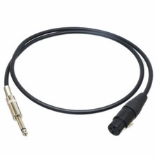 DIY Unbalanced Leads L-2T2S XLR Female 3Pin to 6.35mm 1/4" TS male Audio cable