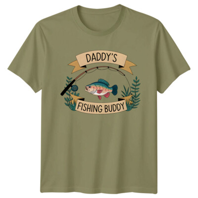 Daddys Fishing Buddy Vatertag Herren T-Shirt Angeln Geschenk Papa