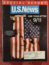 U S NEWS World Report Magazine September 16 2002 9/11 2001 ONE YEAR LATER