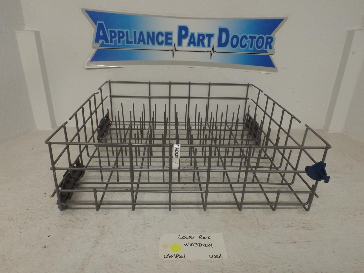 Whirlpool Dishwasher W10380384 Lower Rack Used