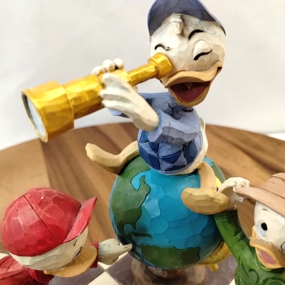 Jim Shore Disney Traditions Navigating Nephews 6001286 Huey Dewey Louie RARE! - Image 3 of 4