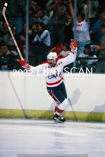 DENNIS MARUK Celebrates GOAL 35mm COLOR SLIDE Washington CAPITALS GREAT+++++