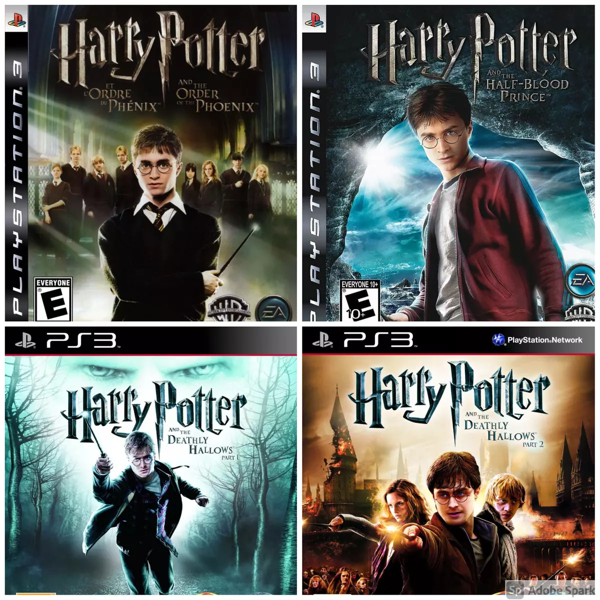 Coleção Harry Potter PS3 - Jogos de Playstation 3 Jogo de aventura mídia  física original usado - Escorrega o Preço