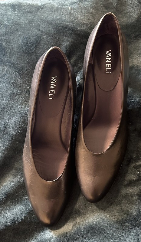VANELi Italian Style Astyr Pointed Toe Shoes Block Pumps Dress Heels Casual