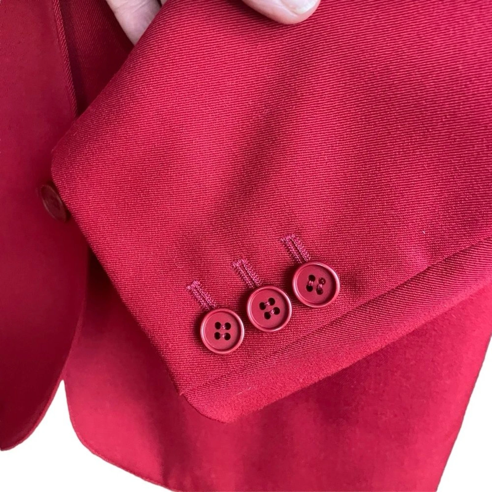 GUCCI Vintage Anni '70 Gonna Abito 100% Lana Rosso Made In Italy Taglia 40IT S 4US