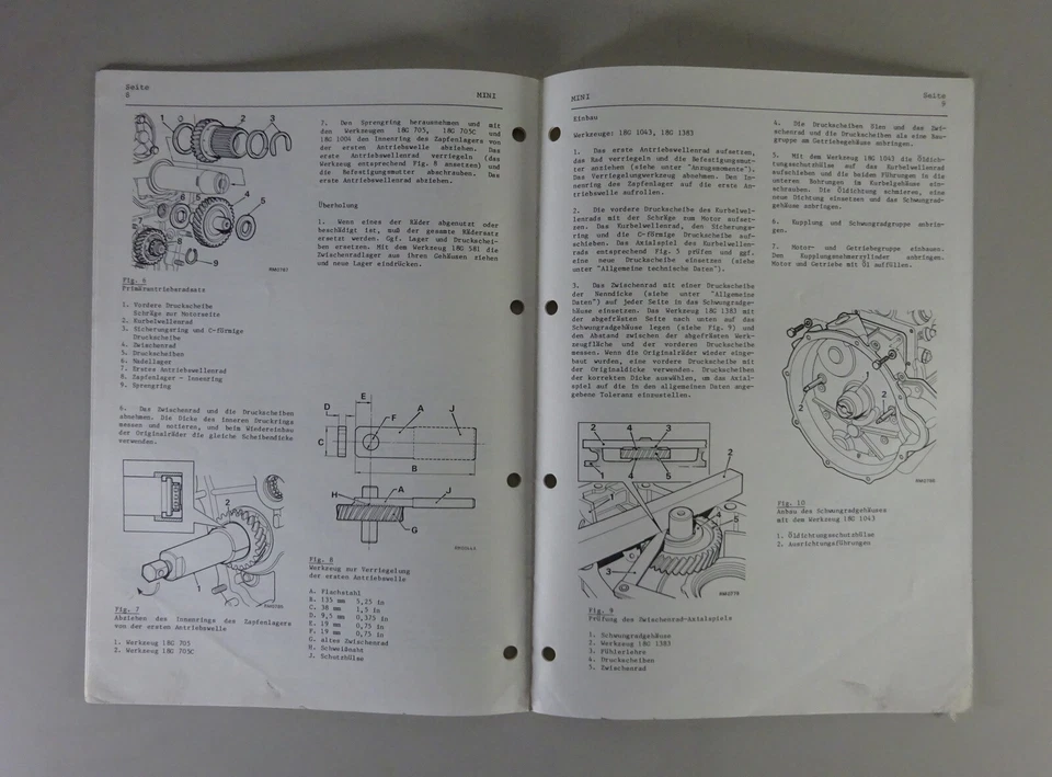 Nachtrag-Werkstatthandbuch Austin Mini City E+HLE+Verto Kupplung '1982 | Deutsch - Bild 4 von 4
