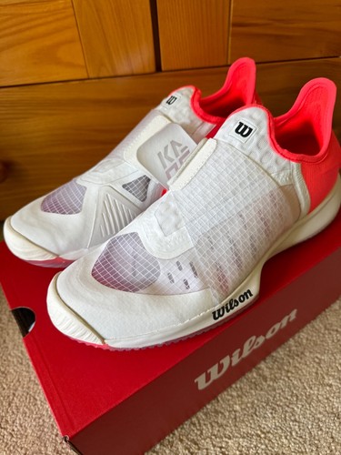 Scarpe da ginnastica Wilson Kaos Mirage bianco/rosa, taglia UK 5, EU 38, NUOVE CON ETICHETTE - Foto 8 di 9
