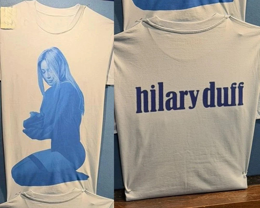 Hilary Duff Small Rooms, Big Nerves Tour 2026 White T-Shirt S-5XL