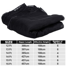 Trampoline Net Safety Enclosure Netting for 12Ft 13Ft 14Ft 15Ft Round Trampolin