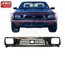 New For Front Grille Gray Shell W Black 1995-1997 Toyota Tacoma 4wd To1200198