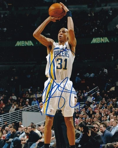 REGGIE MILLER AUTOGRAPH SIGNED 8X10 PHOTO INDIANA PACERS