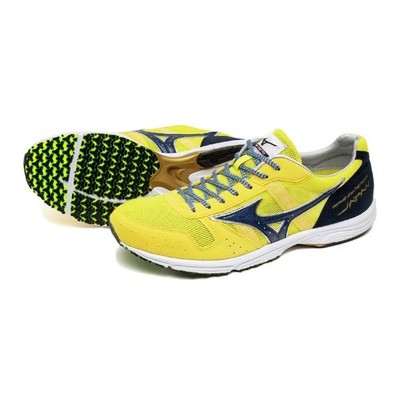 Mizuno Wave Emperor Japan 4 Racing Yellow Navy White U1GD192021 Men's Size oki03