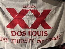 Lote de 2 toallas de cerveza Dos Equis Stay Thirsty My Friends 56x28 baño de playa logotipo XX