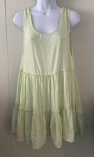 O'Neill Mint Green Linnet Tiered Swim Beach Cover Up Mini Dress Small
