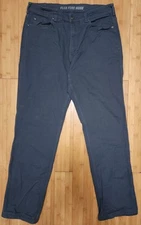 Duluth Trading Casual Pants Flex Fire Hose Relaxed Carpenter Mens 36 x 34 Black