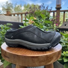Keen Women's Kaci Black Nubuck Leather Slide Casual Comfort Shoes Mules Sz 6.5