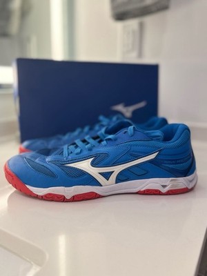 Mizuno Wave Medal 6 Table Tennis Shoes Blue/Red Size 9.5