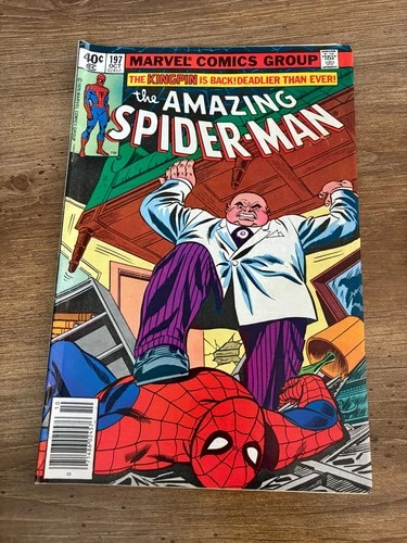Amazing Spider-Man # 197 VF- Marvel Comic Book Goblin Kingpin Mary Jane 1 J438