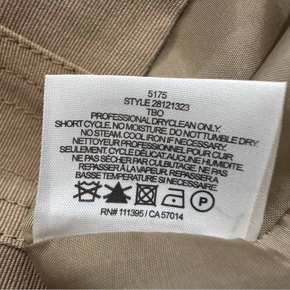 Tory Burch Utility A-Line Skirt Tan Khaki Size 8 Preppy Classic Minimalist thumbnail 10