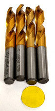 ASSORTED LOT YG-1 JOBBER LENGTH DRILL BITS TITAIUM MATERIAL ***LOT OF 4***