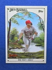 2023 Topps x Bob Ross MIKE TROUT Joy Of Baseball card #80 LOS ANGELES ANGELS