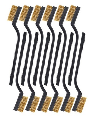 Brass Wire Brush Rust Remover, Small Wire Brush for Cleaning, Paint Stripper ...