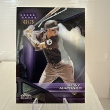 2026 Topps Chrome Black Manny Machado Purple Refractor /75 #140