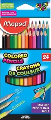 Color'Peps Triangular Jumbo Colored Pencils - Assorted Colors - -