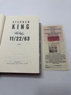 11/22/63 Signed 1st Ed Hardcover by Stephen King