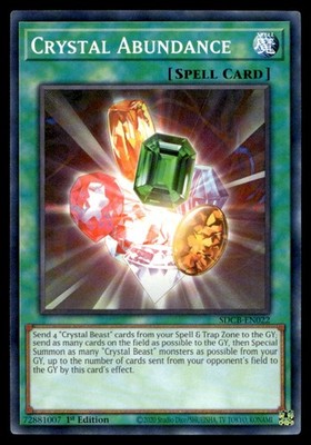 Crystal Abundance Structure Deck: Legend of the Crystal Beasts SDCB-EN022 MP YuG