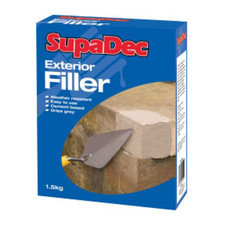 SupaDec Exterior Powder Filler Grey, 1.5kg – Cement-Based Wall & Masonry Repair
