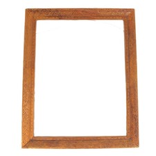 Vintage Ornate Debossed Wood Picture Frame 21x17 Victorian Style Natural Finish