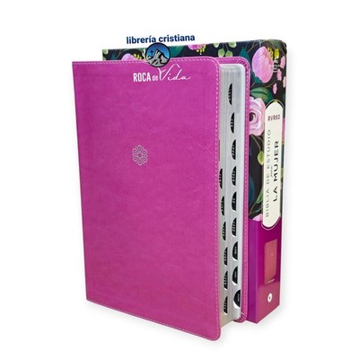 Biblia de Estudio para la Mujer RV1960, imit piel orquídea con índice