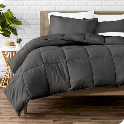 Twin XL Sandwashed Sheet & Comforter Set Bundle - Grey