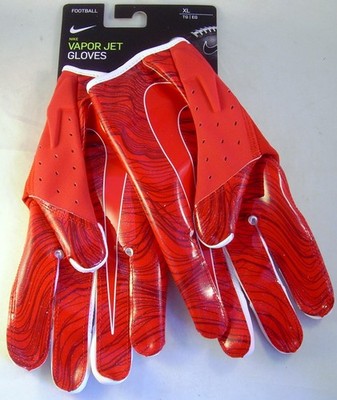 Nike Vapor Jet 5.0, Receiver Gloves, rot, XL