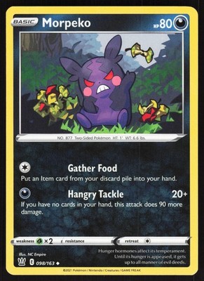 Morpeko SWSH05: Battle Styles 098/163 NM NC Empire