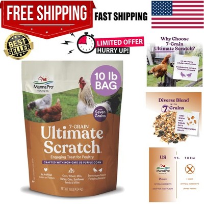 7-Grain Ultimate Chicken Scratch   Non-GMO Scratch Grain Treat for Chickens, ...
