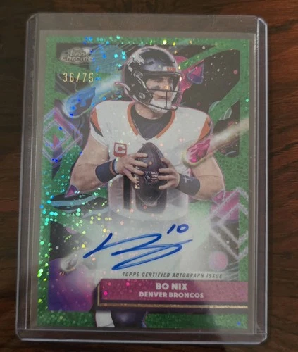 2025 Topps Cosmic Chrome Bo Nix Base (RAW)