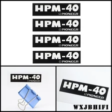 PIONEER HPM-40 waterproof Sticker logo badge 61mm(2.40")X16mm(0.62")