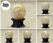 17mm Translucent Swirl Marble Tan White Alley Gorgeous M-