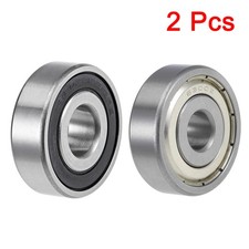 Deep Groove Ball Bearings Z2 Double Shielded Chrome Steel, 2pcs