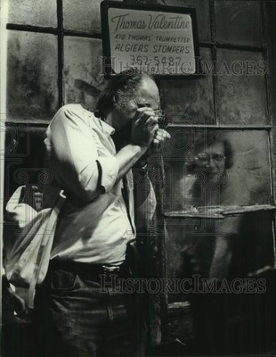 1976 Press Photo Thomas Valentine 'Kid Thomas' trumpeter photographer