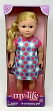 New My Life As Everyday Girl 18 " Doll Blonde Hair Blue Eyes